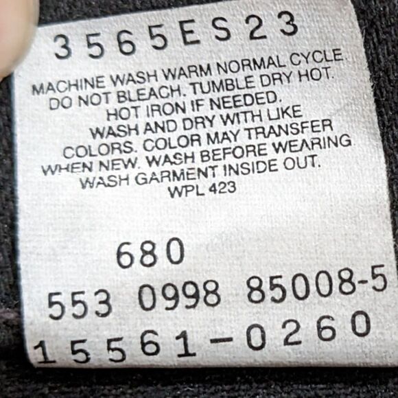 Vtg 90's RARE Levi's 560 Black Loose Fit Straight Leg 100% Cotton USA Sz 14/32 - Picture 7 of 7